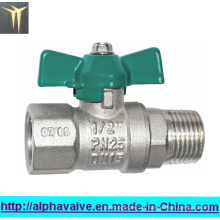 Dzr602 Válvula de mariposa de cobre amarillo para el agua, el gas, la válvula de bola del aceite (un 0111)